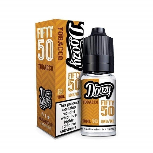 Doozy Vape 10ml E Liquid Pack of 10, Tobacco Flavour