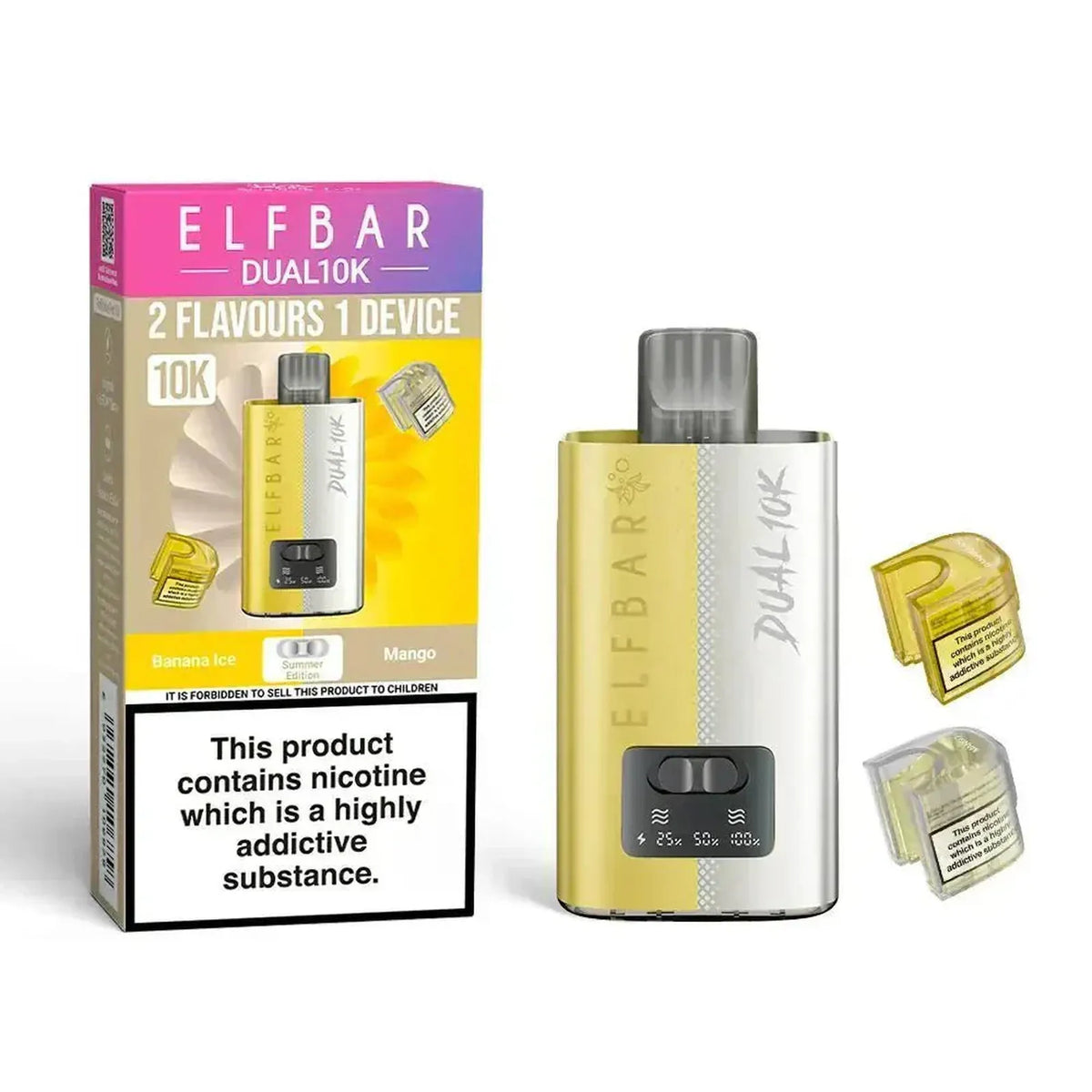 Elf B Dual 10K Puffs Prefilled Pod Vape kit - Box of 5