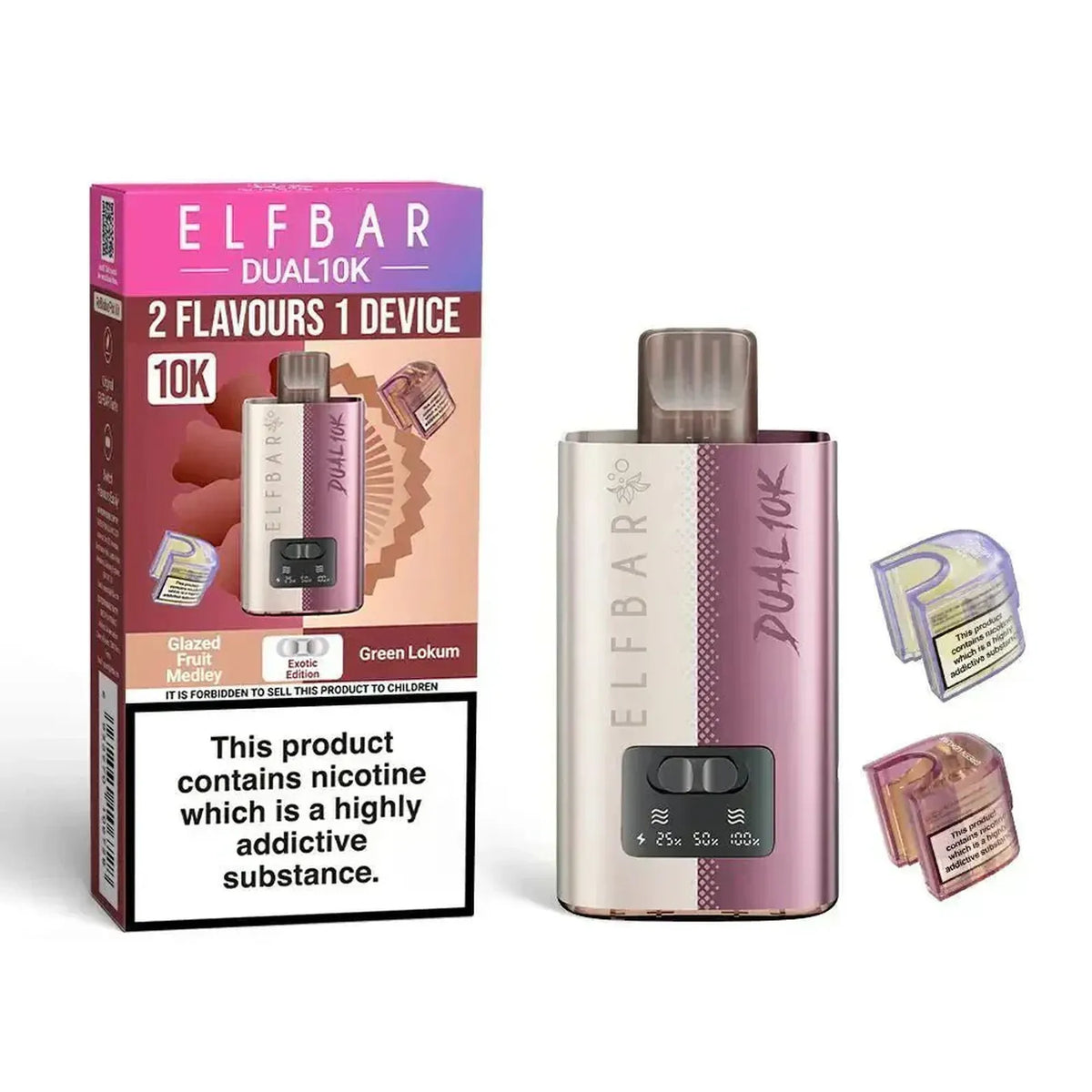 Elf B Dual 10K Puffs Prefilled Pod Vape kit - Box of 5