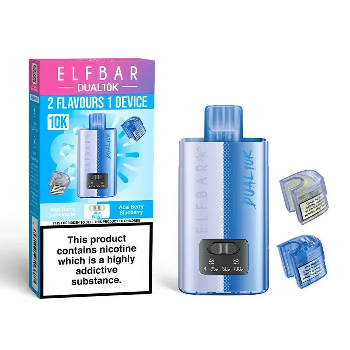 Elf B Dual 10K Puffs Prefilled Pod Vape kit - Box of 5