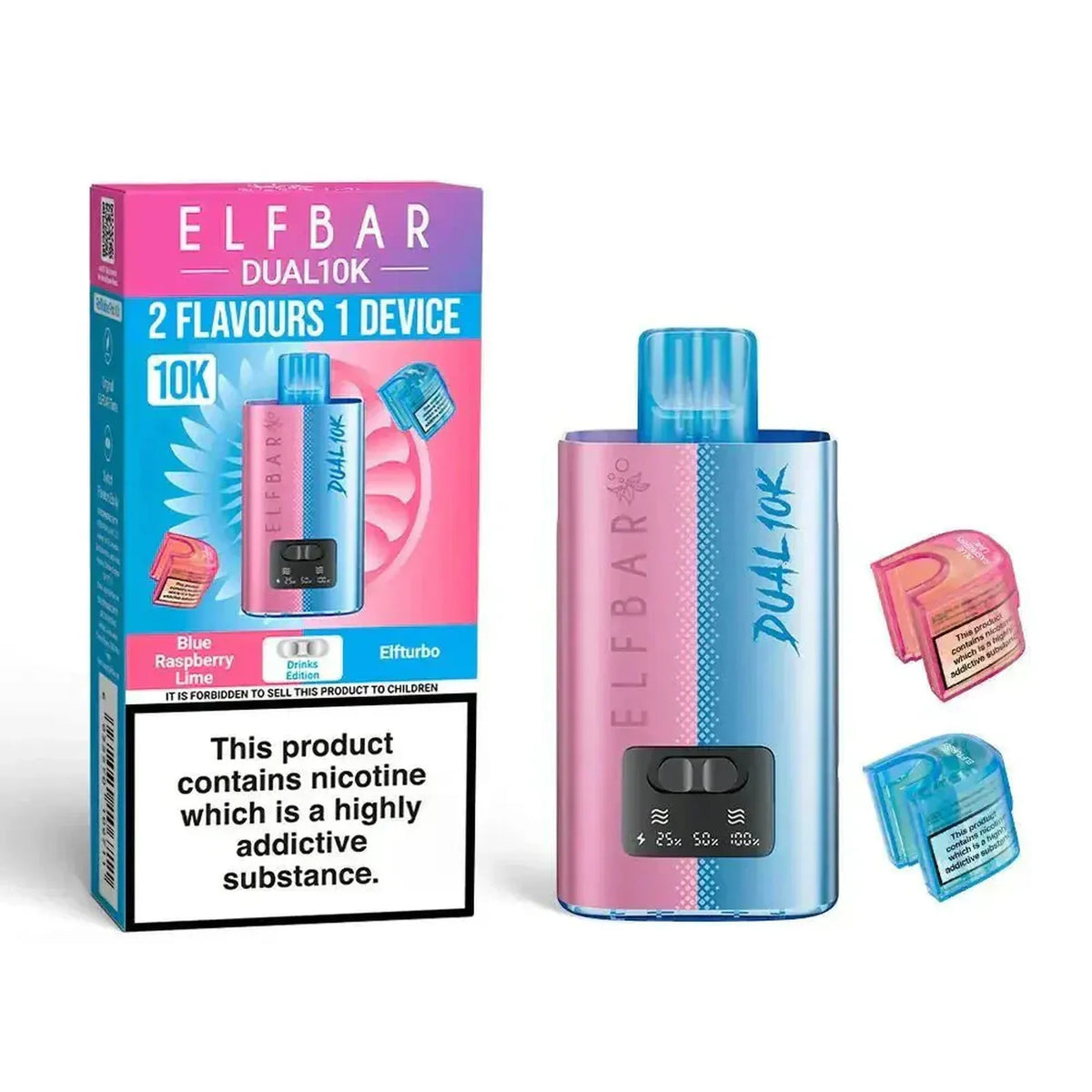 Elf B Dual 10K Puffs Prefilled Pod Vape kit - Box of 5