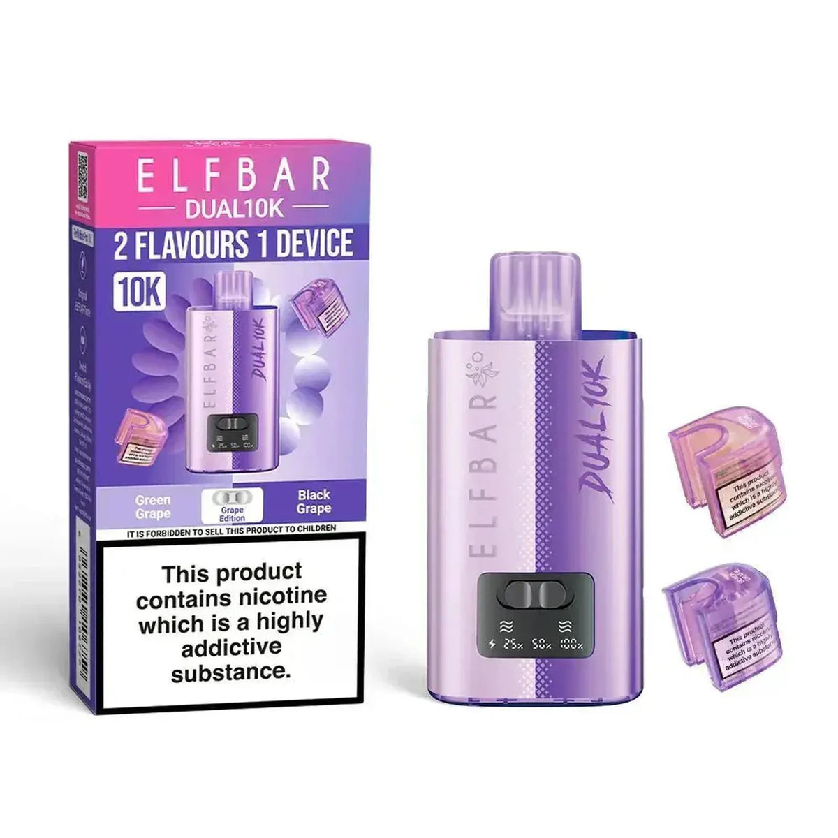 Elf B Dual 10K Puffs Prefilled Pod Vape kit - Box of 5