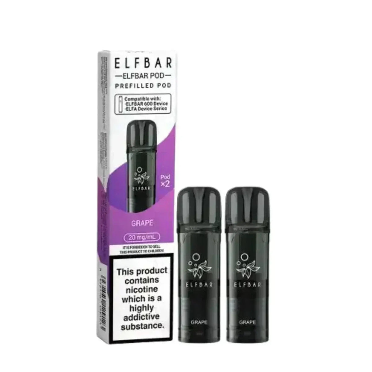 Elf Bar 600 Prefilled Replacement Pods - Box of 10