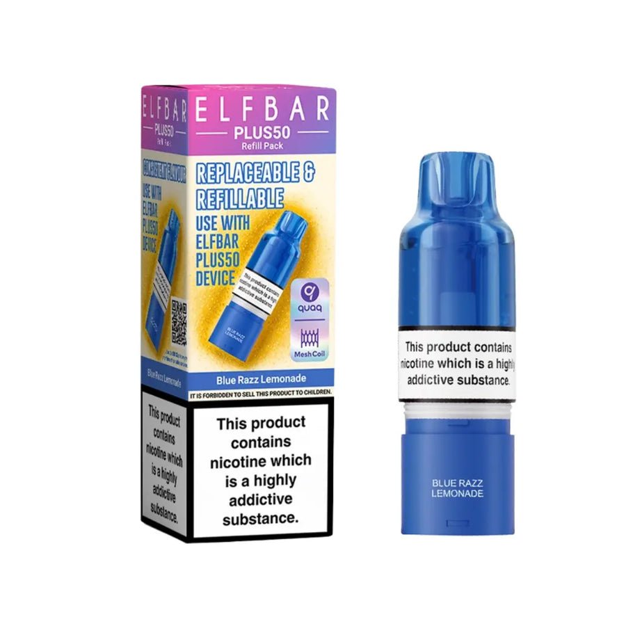 Elf Bar Plus 50 Refill Pods (Box of 5) - Wholesale Price !