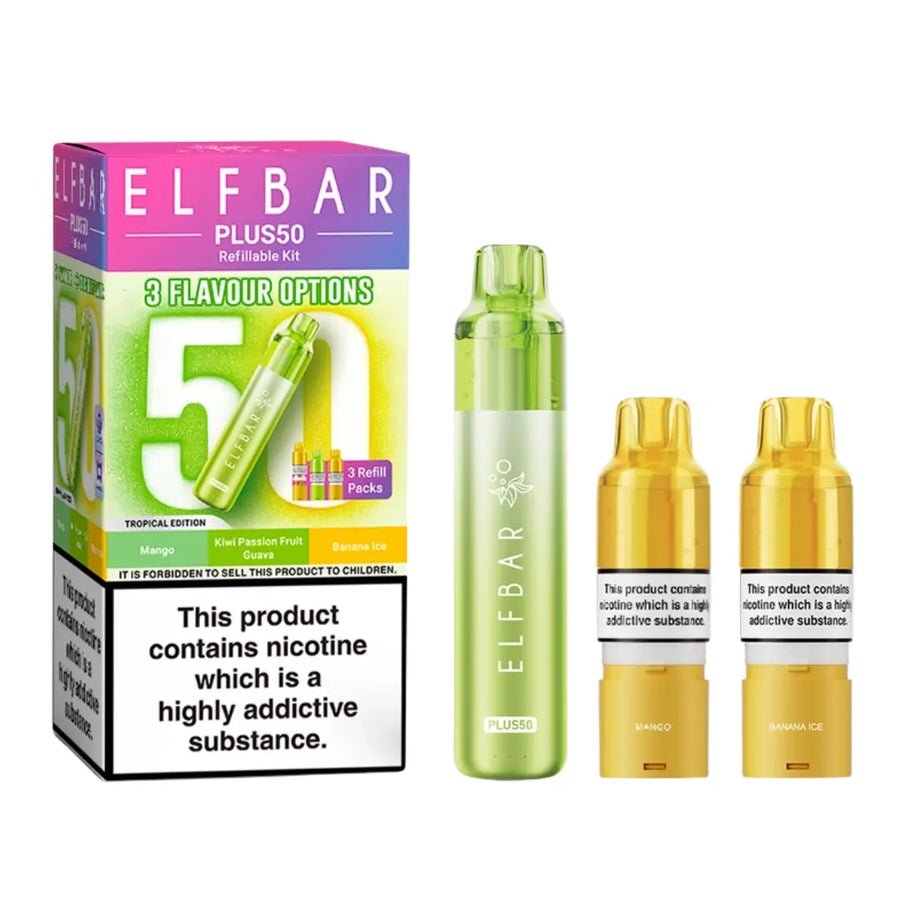 Elf Bar Plus 50 Vape Kit ( Box of 5) - Wholesale Price !