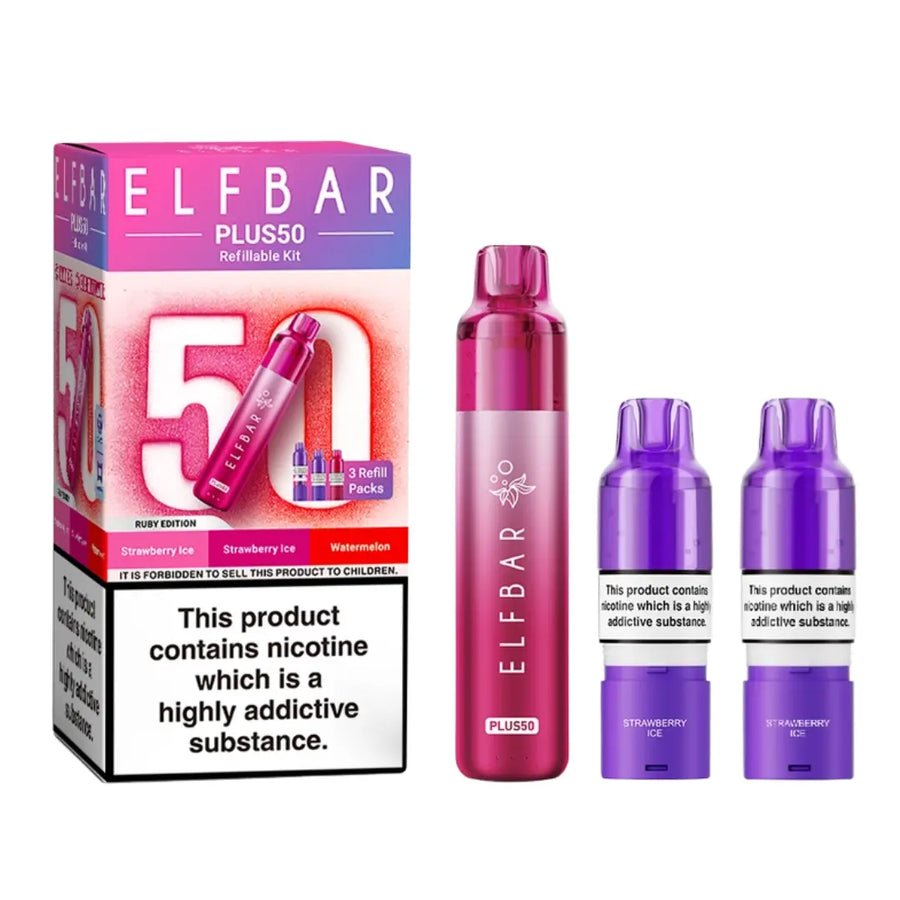 Elf Bar Plus 50 Vape Kit ( Box of 5) - Wholesale Price !