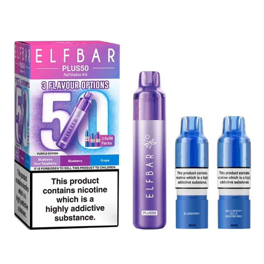 Elf Bar Plus 50 Vape Kit ( Box of 5) - Wholesale Price !