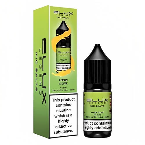 Elux Legend Nic Salt E Liquid 10ml Box of 10, lemon lime Flavour