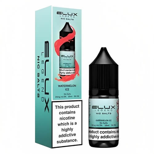 Elux Legend Nic Salt E Liquid 10ml Box of 10, Watermelonn Ice Flavour 