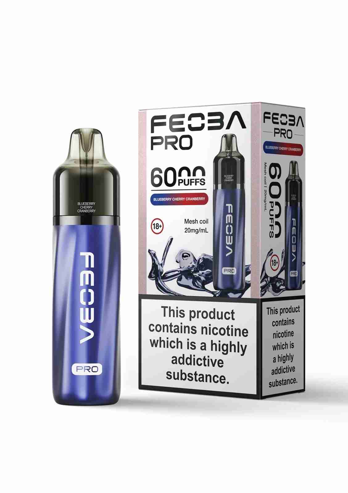 Feoba Pro 6000+ Disposbale Vape Box of 5 