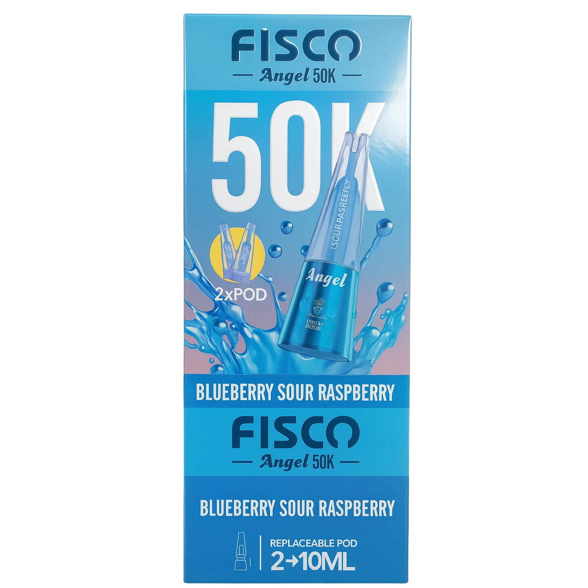 Fisco Angel 50K Puffs Prefilled Pod Vape Kit - Box of 5