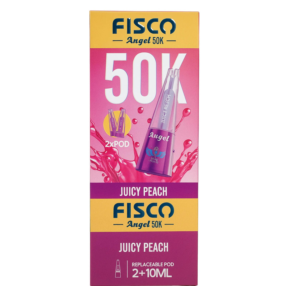 Fisco Angel 50K Puffs Prefilled Pod Vape Kit - Box of 5