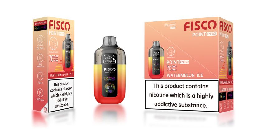 Fisco Point Pro 7000 Puff Prefilled Pod Kit - Box of 5