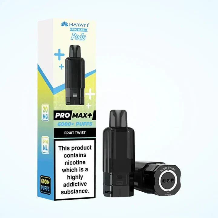 Hayati Pro Max Plus 6000 Puffs Prefilled Pods Box Of 5, Fruit Twist Flavour