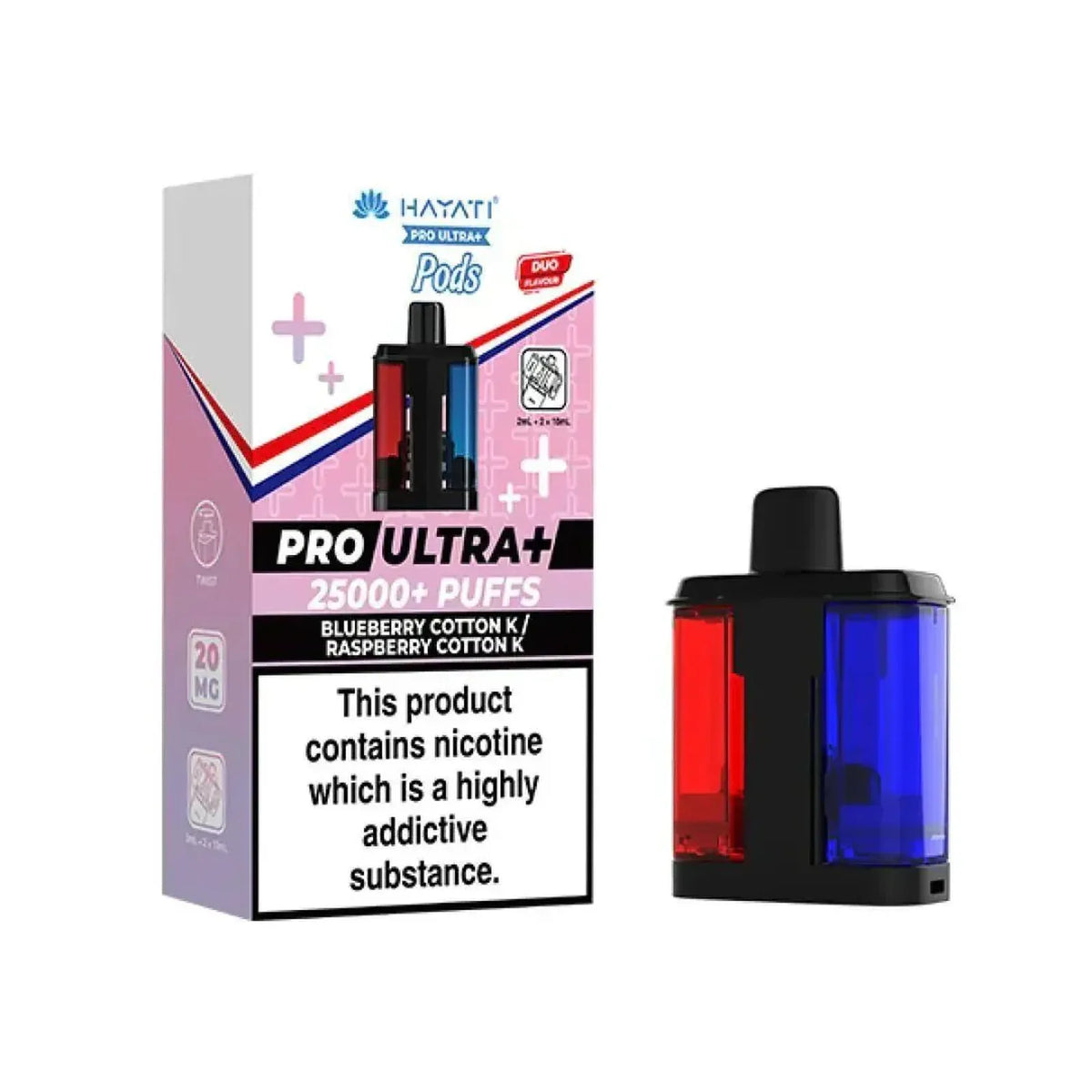 Hayati Pro Ultra Plus 25K Prefilled Replacement Pods – Box of 5