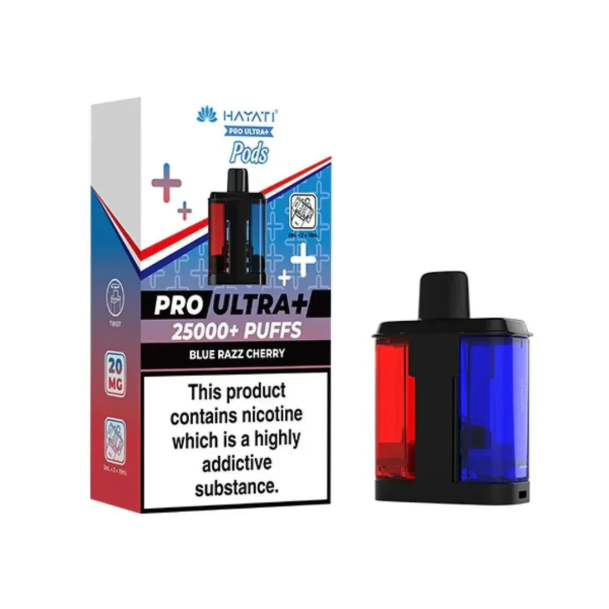 Hayati Pro Ultra Plus 25K Prefilled Replacement Pods – Box of 5