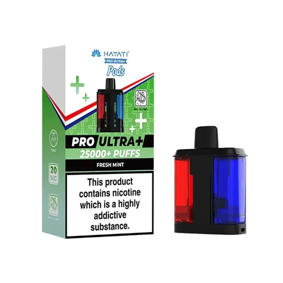 Hayati Pro Ultra Plus 25K Prefilled Replacement Pods – Box of 5