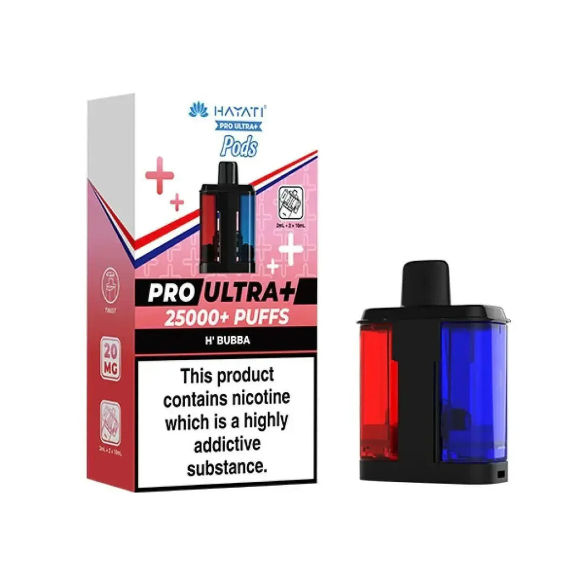 Hayati Pro Ultra Plus 25K Prefilled Replacement Pods – Box of 5