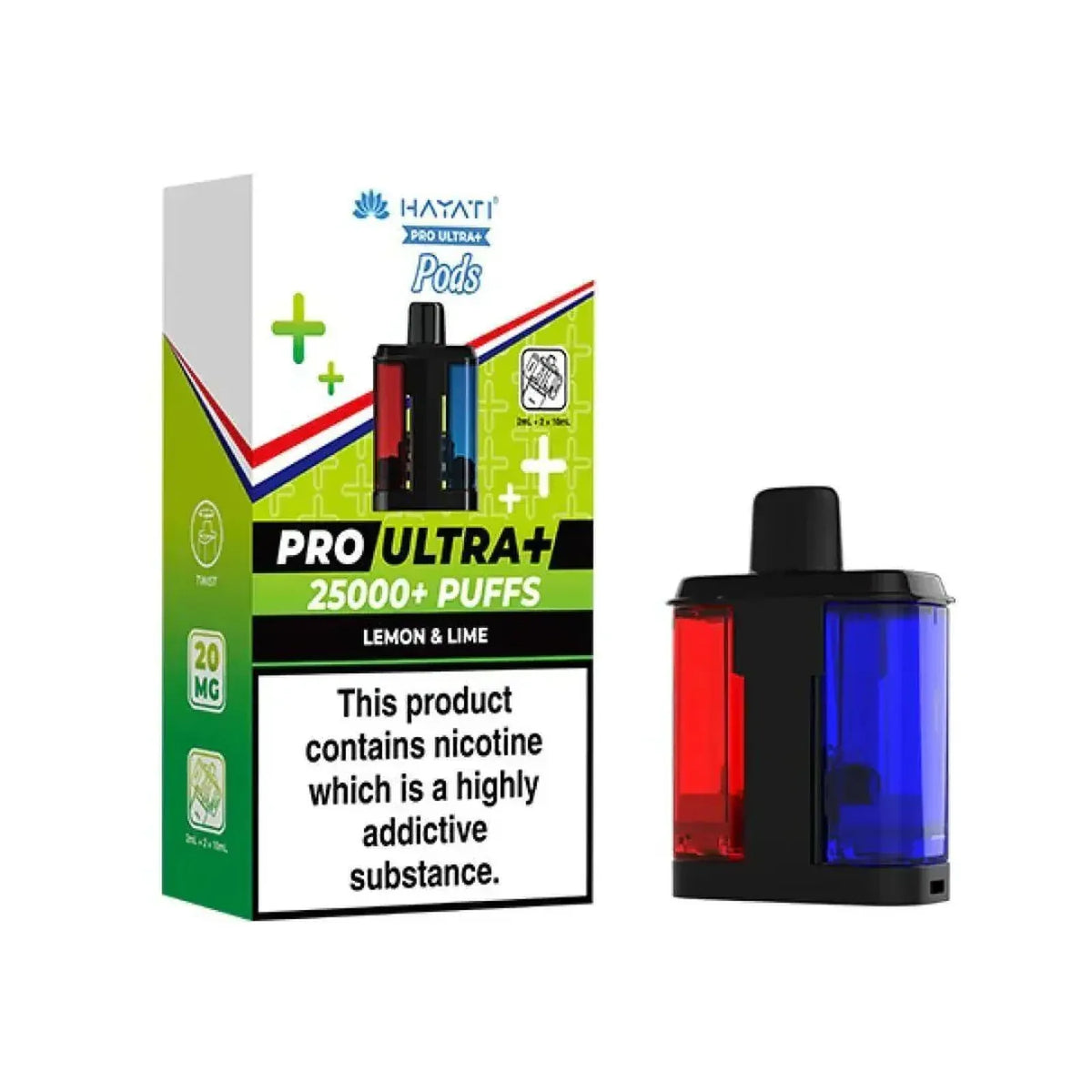Hayati Pro Ultra Plus 25K Prefilled Replacement Pods – Box of 5