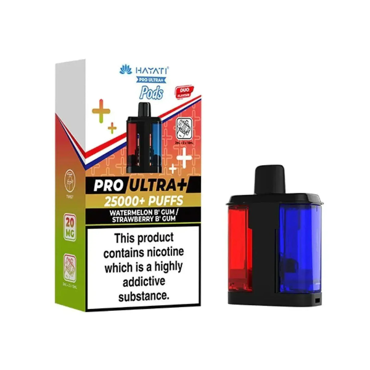Hayati Pro Ultra Plus 25K Prefilled Replacement Pods – Box of 5