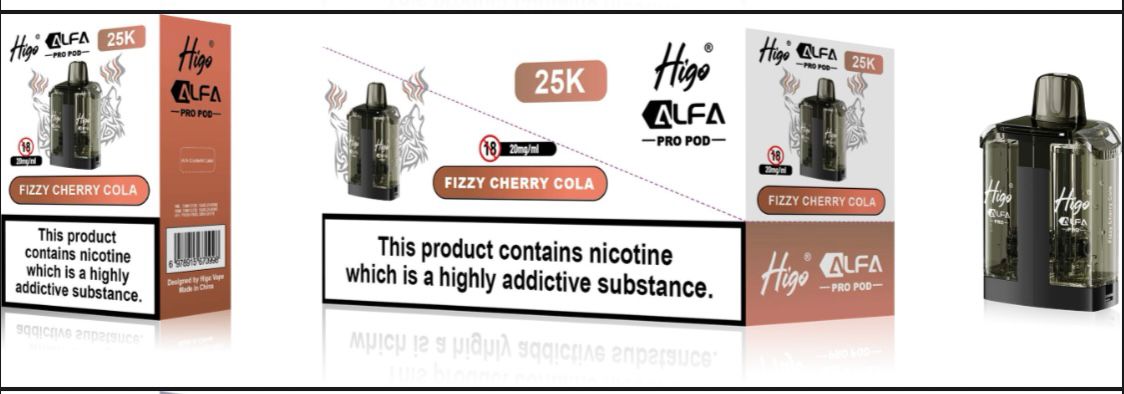 Higo Alfa Pro 25K Prefilled Pods Pack of 5 - Wholesale Price !