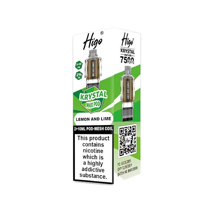 Higo Krystal Max 7500 Prefilled Pods Pack of 5 - Wholesale Price !