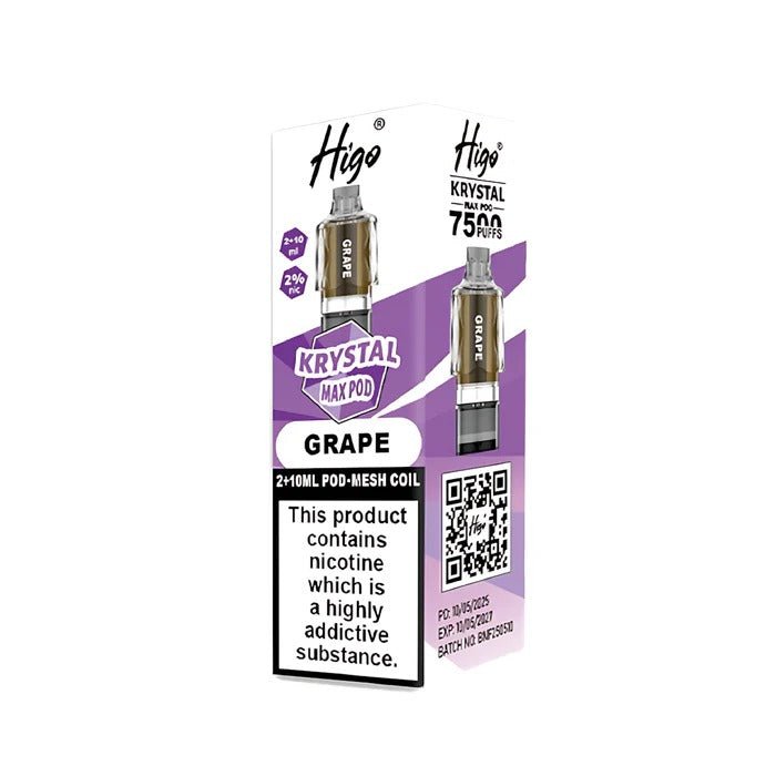 Higo Krystal Max 7500 Prefilled Pods Pack of 5 - Wholesale Price !