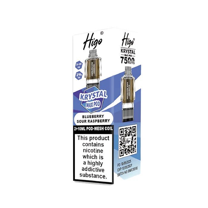 Higo Krystal Max 7500 Prefilled Pods Pack of 5 - Wholesale Price !