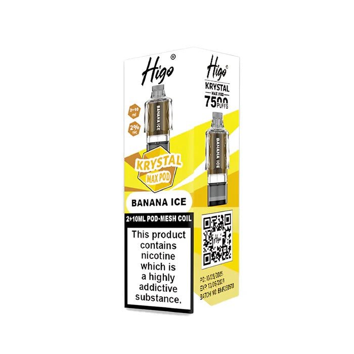Higo Krystal Max 7500 Prefilled Pods Pack of 5 - Wholesale Price !