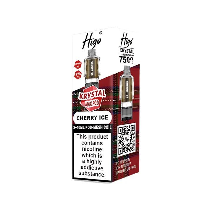 Higo Krystal Max 7500 Prefilled Pods Pack of 5 - Wholesale Price !