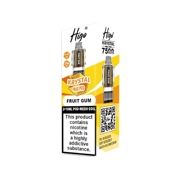 Higo Krystal Max 7500 Prefilled Pods Pack of 5 - Wholesale Price !