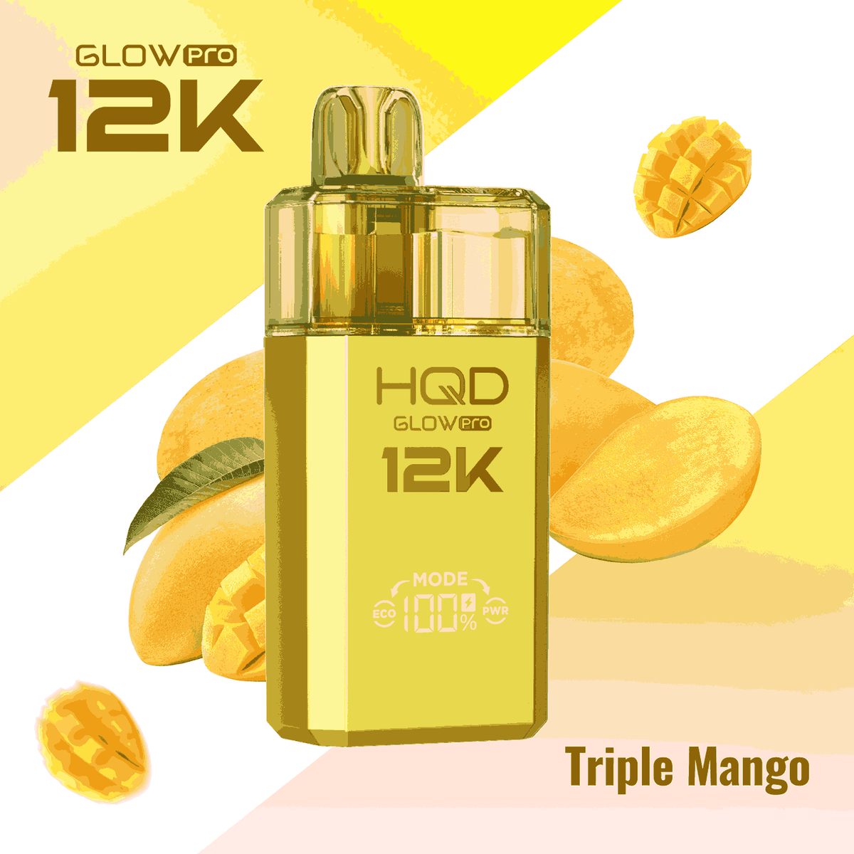 HQD Glow Pro 12k Prefilled vape Pod Kits with Triple Mango flavour
