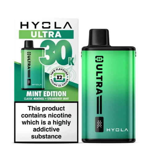 Hyola Ultra 30k Prefilled Pod Vape Kit  Box of 5, Mint Edition Flavour