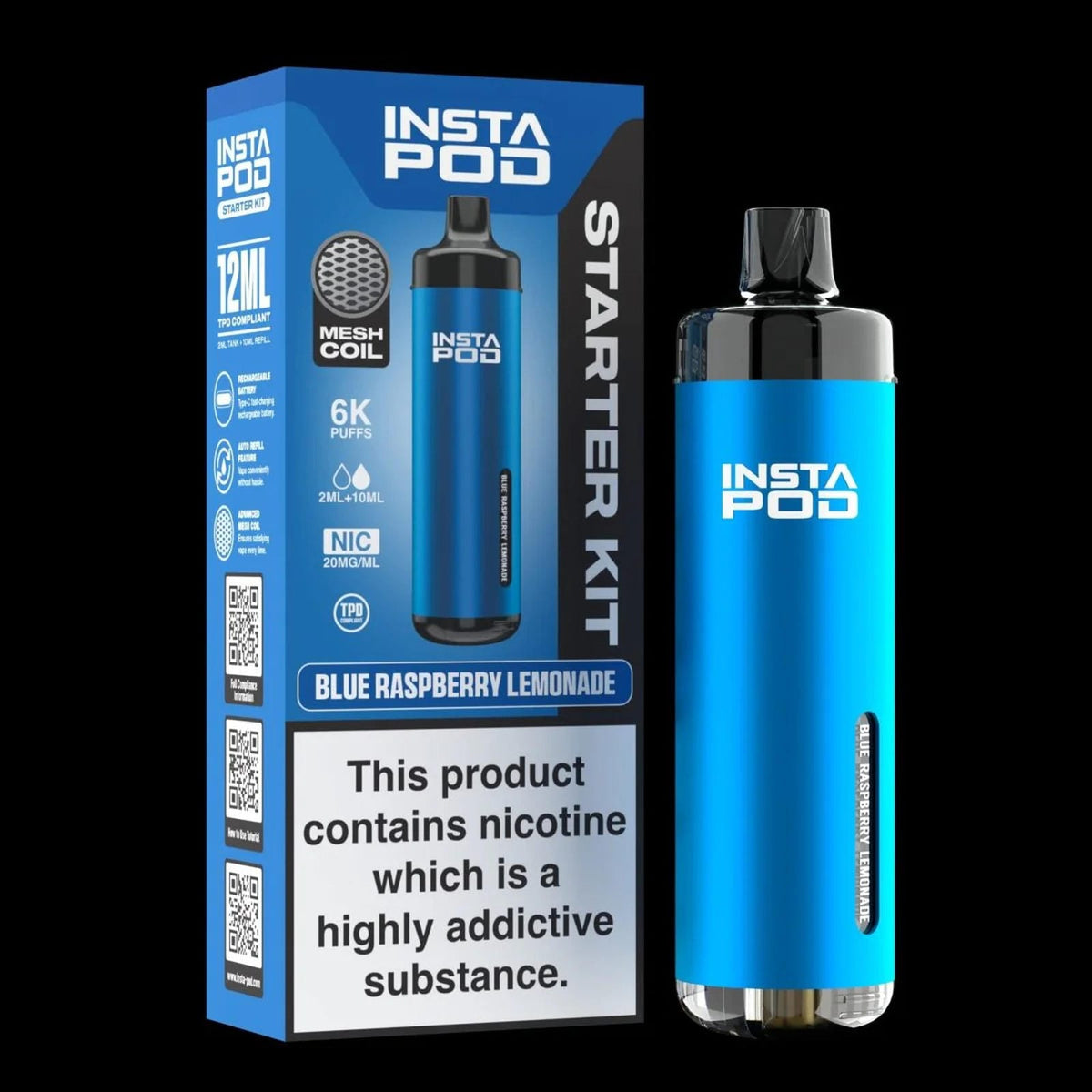 Insta Pod 6000 Prefilled Pod Vape Kit - Box of 5