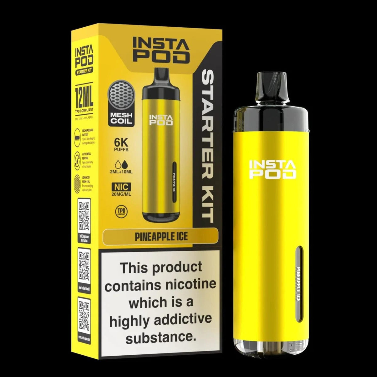 Insta Pod 6000 Prefilled Pod Vape Kit - Box of 5