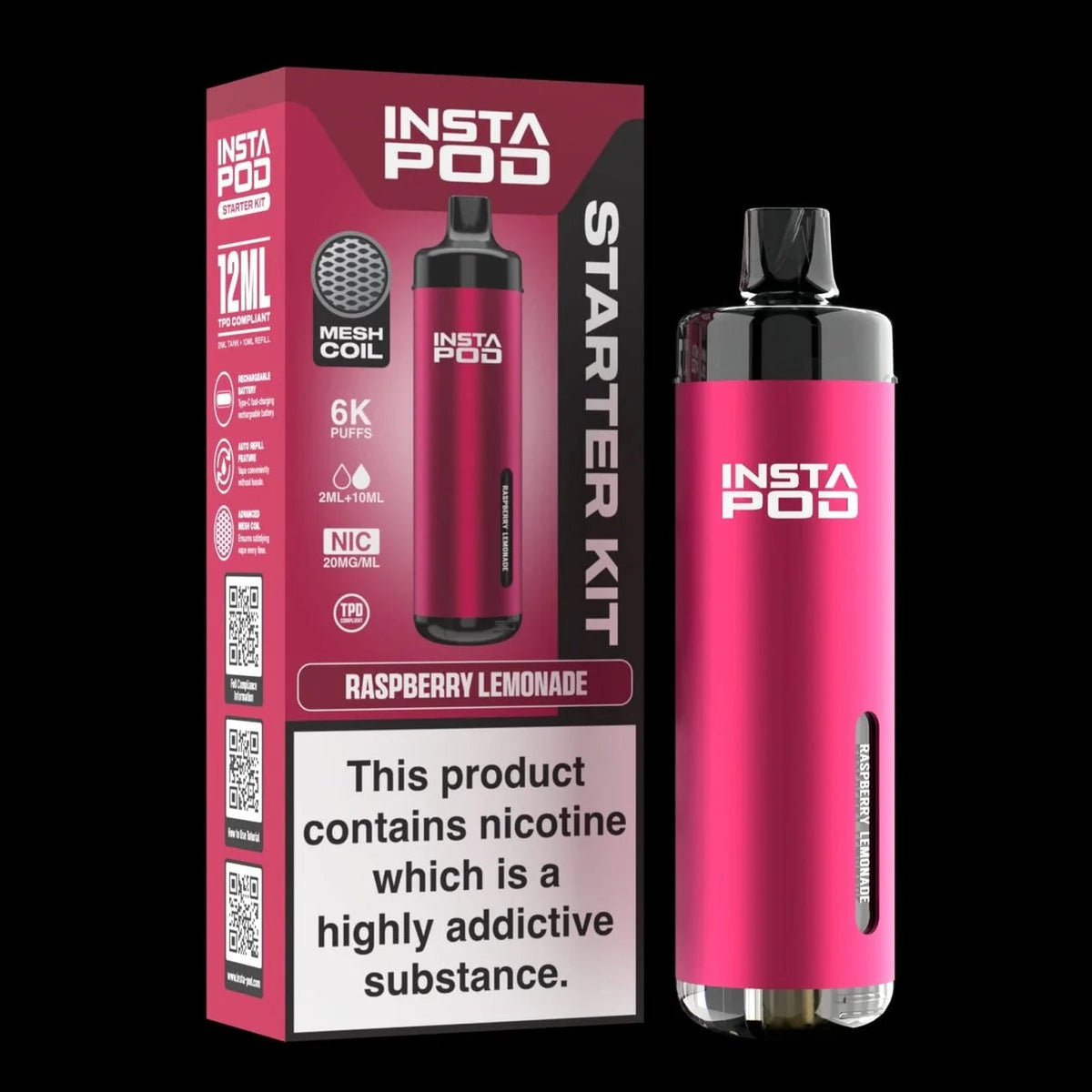Insta Pod 6000 Prefilled Pod Vape Kit - Box of 5