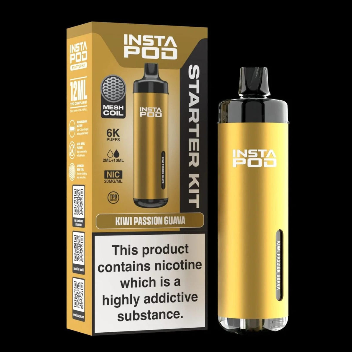 Insta Pod 6000 Prefilled Pod Vape Kit - Box of 5