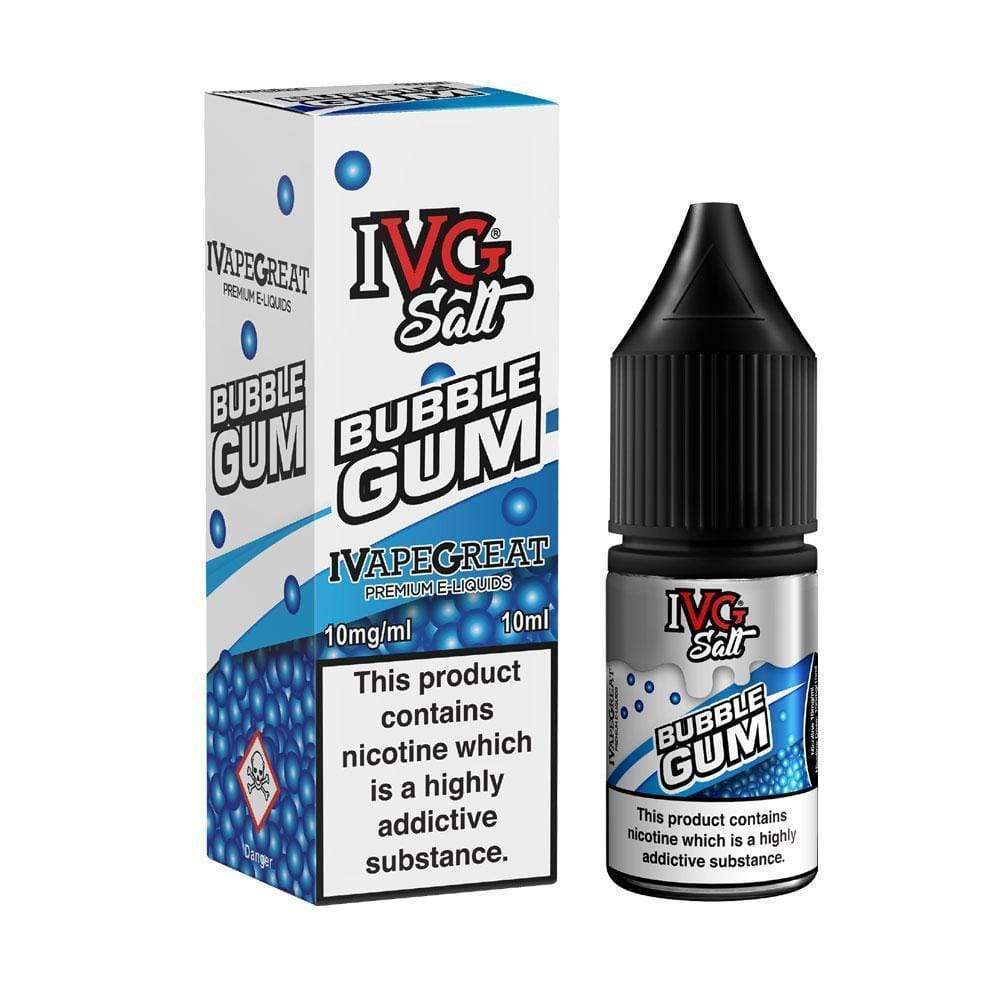 IVG 10ml Nic Salt E Liquid,  Bubble Gum Flavour