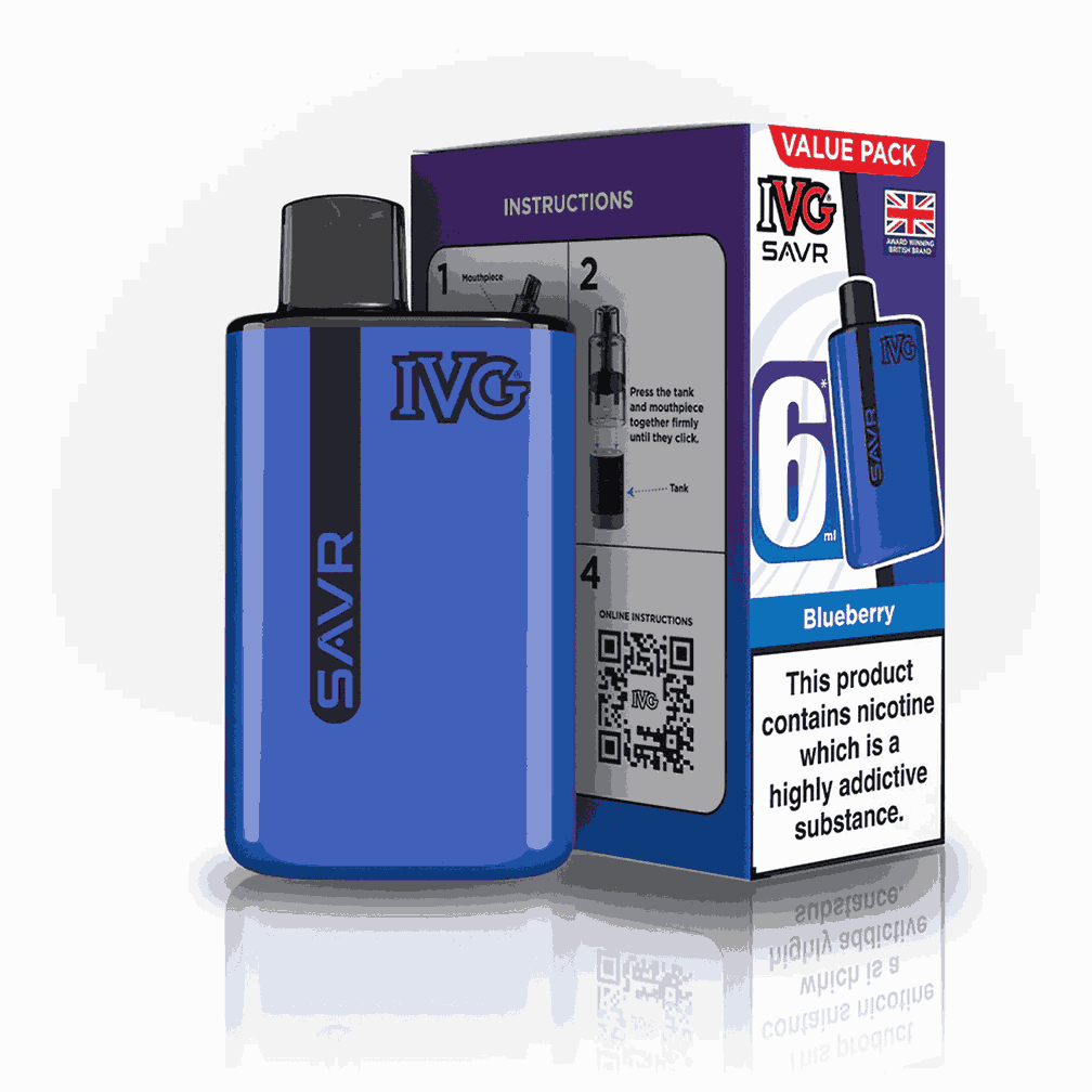 IVG SAVR 3000 Puffs Prefilled Pod Kit - Box of 5