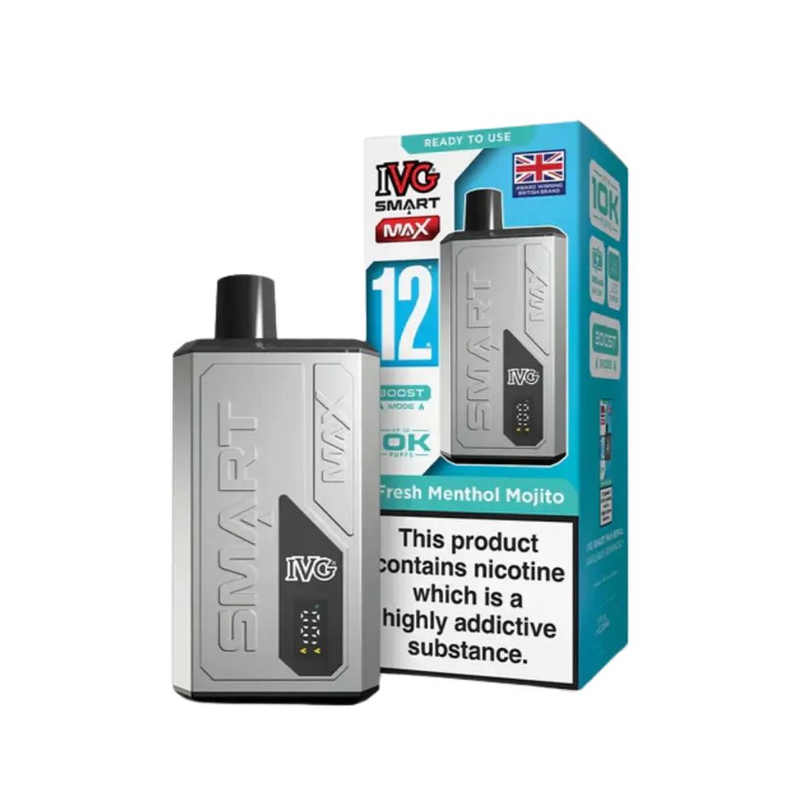 IVG Smart Max 10000 Prefilled Pod Vape Kit - Box of 5 available in Fresh Menthol Mojito 