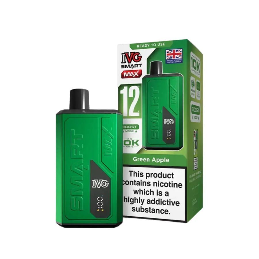 IVG Smart Max 10000 Prefilled Pod Vape Kit - Box of 5 available in Grape Apple 