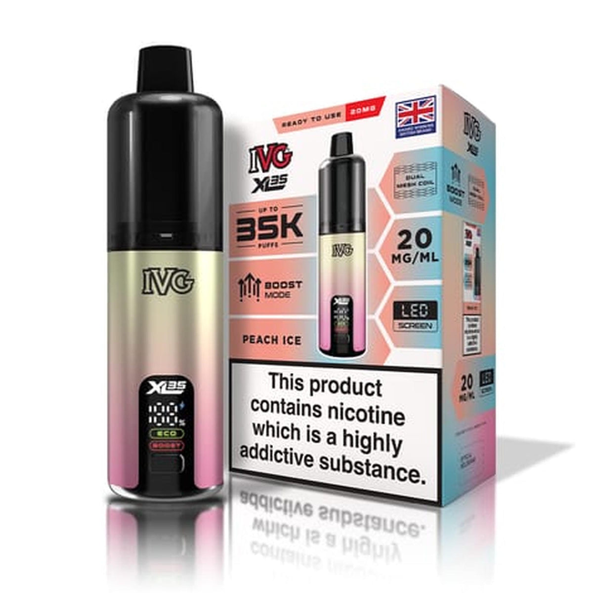 IVG XL 35K Puff Prefilled Pod Vape Kit - Box of 5