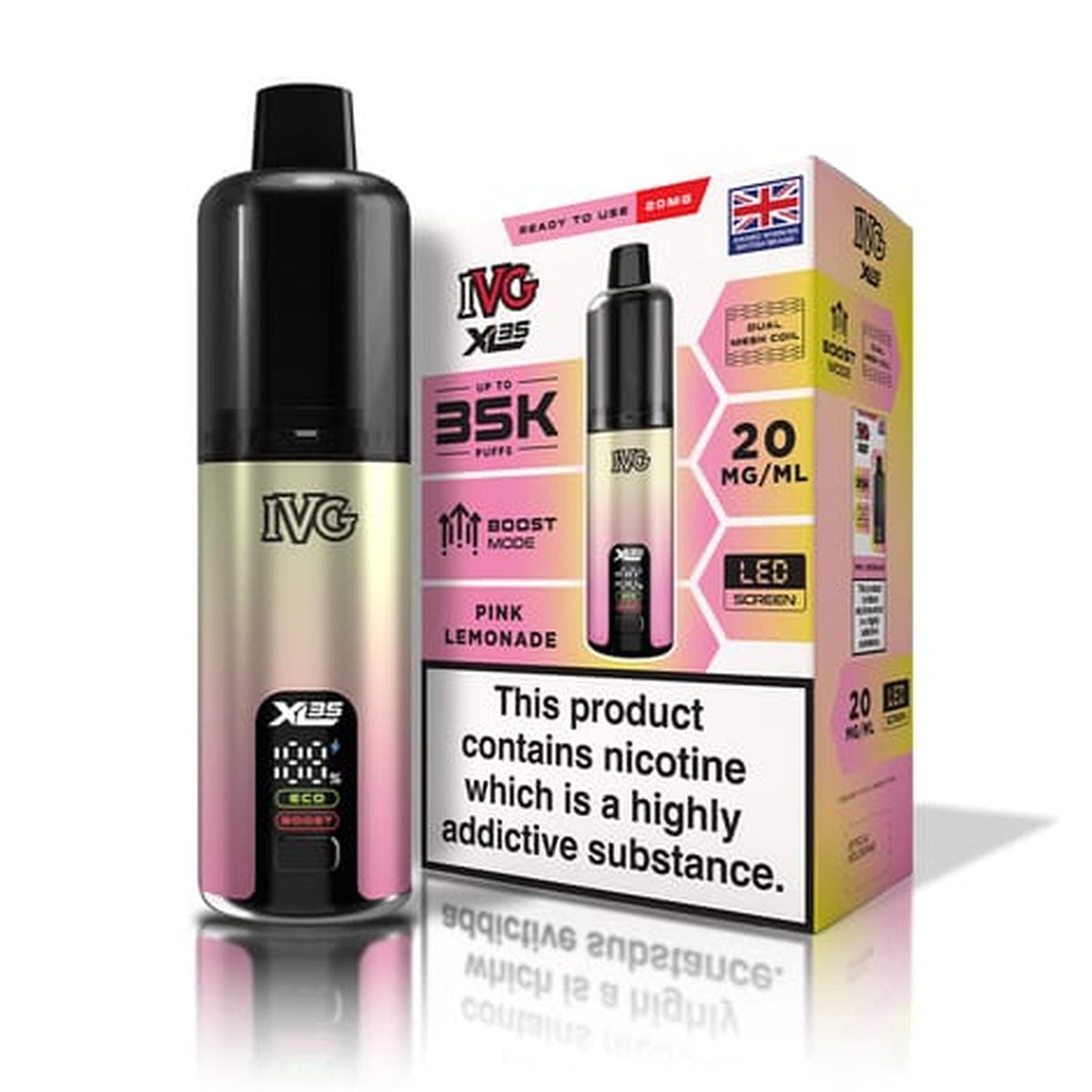 IVG XL 35K Puff Prefilled Pod Vape Kit - Box of 5