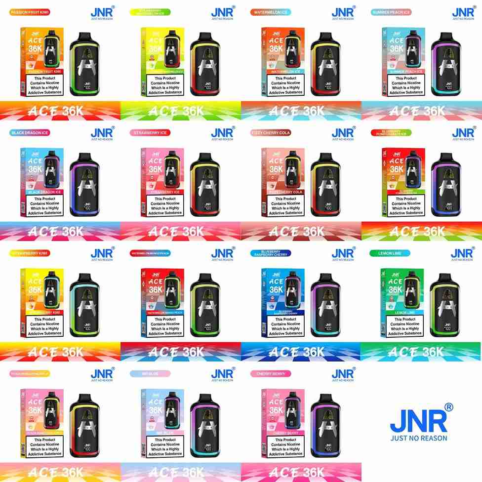 JNR Ace 36K Puffs Prefilled Vape Pod Kit - Box of 5