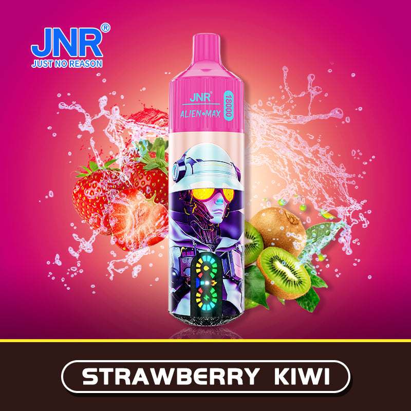 JNR Alien Max 18000 Disposable Vape Box of 10 with Strawberry kiwi flavour