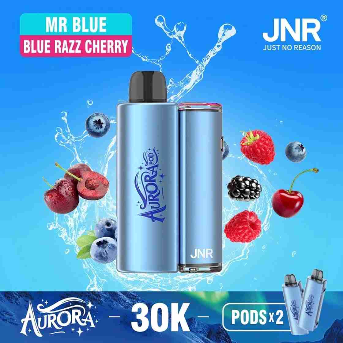 JNR Aurora 30k Puffs Prefilled Pod Vape Kit - Box of 5