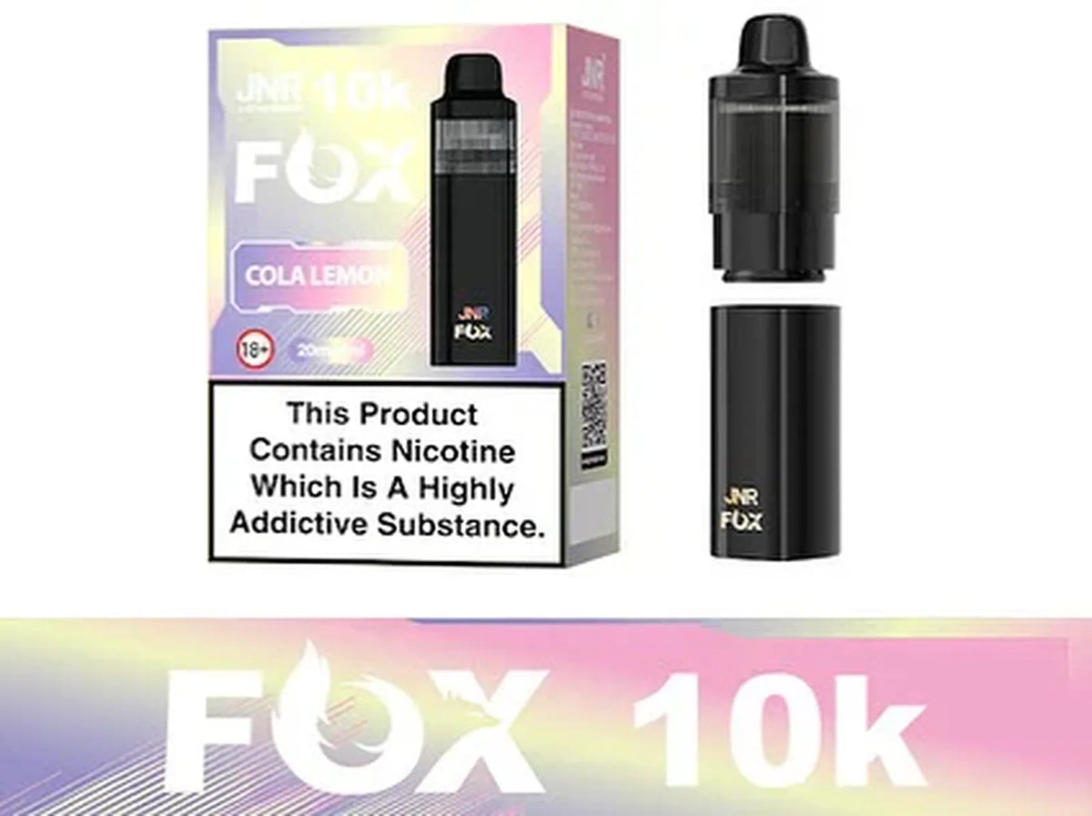JNR Fox 10K Puffs Prefilled Pod Vape Kit - Box Of 5