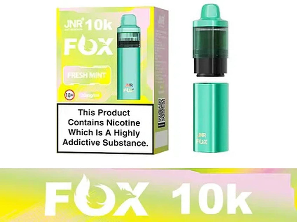 JNR Fox 10K Puffs Prefilled Pod Vape Kit - Box Of 5