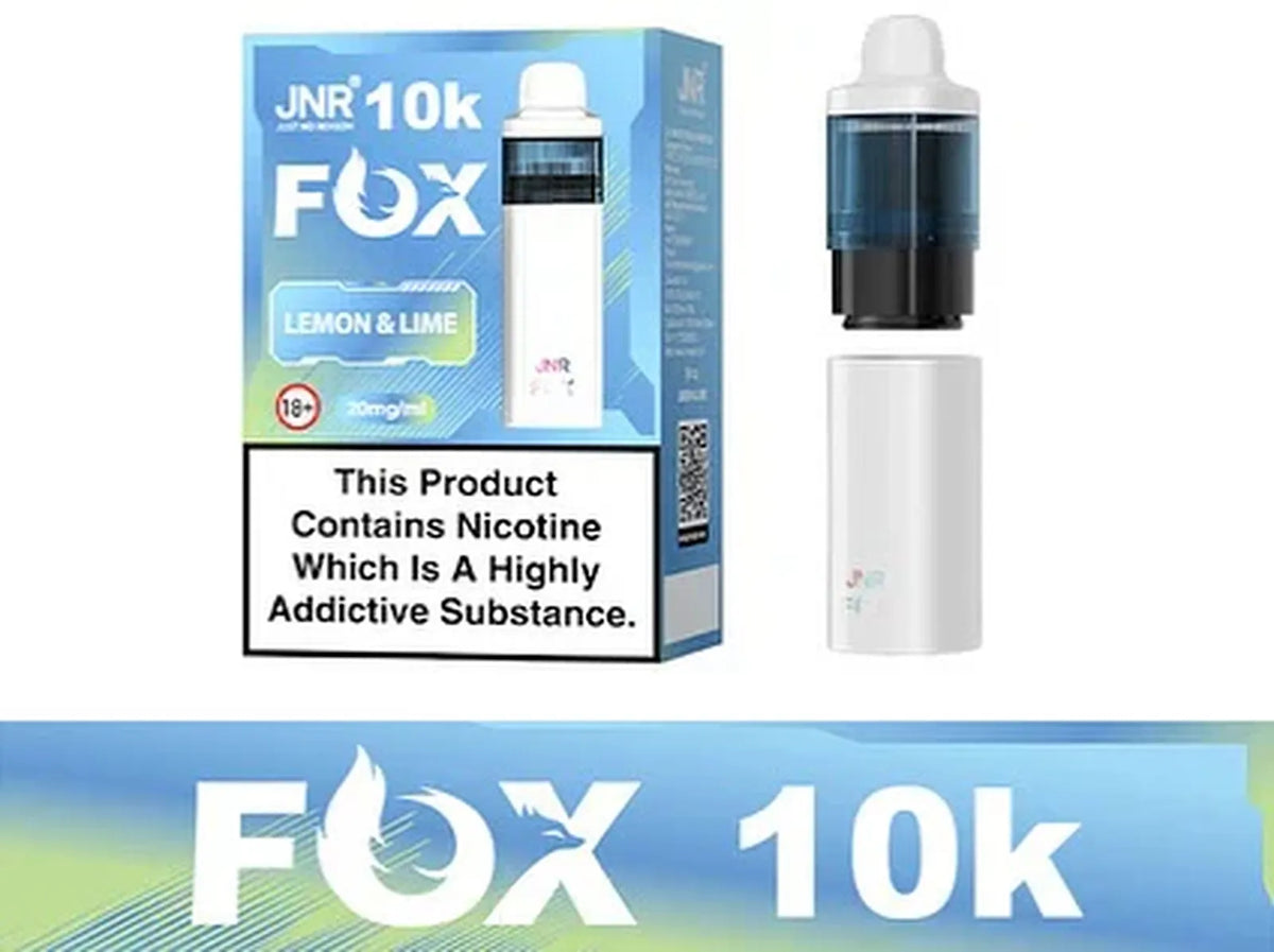 JNR Fox 10K Puffs Prefilled Pod Vape Kit - Box Of 5