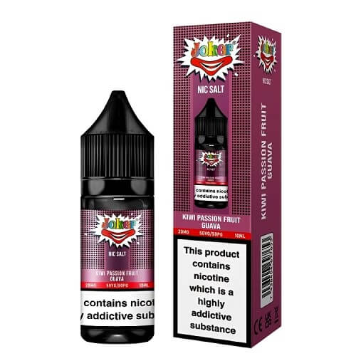 Joker Nic Sall 10ml | Pack of 10 Available In Kiwi Passion Fruit Guava Flavour 